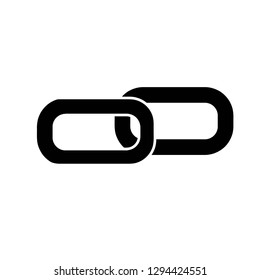 The link icon. Linked symbol. Flat illustration