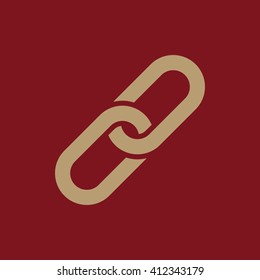 The link icon. Linked symbol. Flat Vector illustration