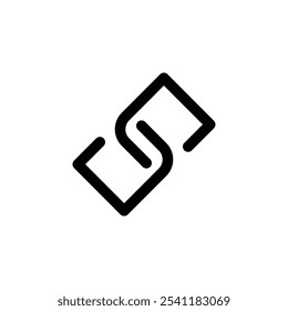 Link icon logo design. Hyperlink chain sign and symbol
