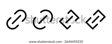 Link icon logo design. Hyperlink chain sign and symbol