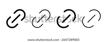 Link icon logo design. Hyperlink chain sign and symbol