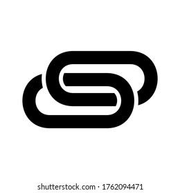 icono de vínculo o logotipo símbolo de signo aislado ilustración vectorial de alta calidad estilo negro iconos vectoriales
