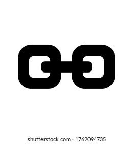 icono de vínculo o logotipo símbolo de signo aislado ilustración vectorial de alta calidad estilo negro iconos vectoriales
