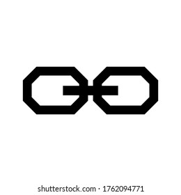 icono de vínculo o logotipo símbolo de signo aislado ilustración vectorial de alta calidad estilo negro iconos vectoriales
