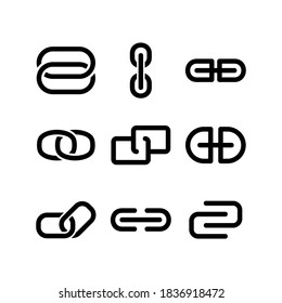 link icon or logo isolated sign symbol vector illustration - Collection of high quality black style vector icons
