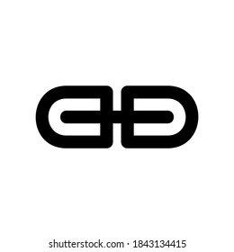 icono de vínculo o logotipo símbolo de signo aislado ilustración vectorial de alta calidad estilo negro iconos vectoriales

