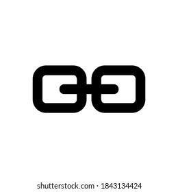 icono de vínculo o logotipo símbolo de signo aislado ilustración vectorial de alta calidad estilo negro iconos vectoriales
