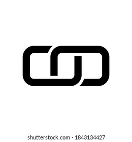 icono de vínculo o logotipo símbolo de signo aislado ilustración vectorial de alta calidad estilo negro iconos vectoriales
