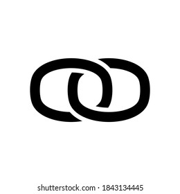 link icon or logo isolated sign symbol vector illustration - high quality black style vector icons
