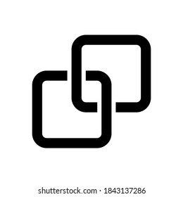 icono de vínculo o logotipo símbolo de signo aislado ilustración vectorial de alta calidad estilo negro iconos vectoriales

