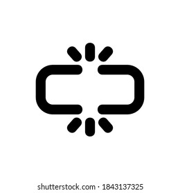 link icon or logo isolated sign symbol vector illustration - high quality black style vector icons
