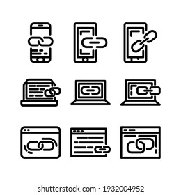 link icon or logo isolated sign symbol vector illustration - Collection of high quality black style vector icons
