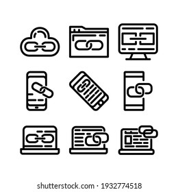 link icon or logo isolated sign symbol vector illustration - Collection of high quality black style vector icons
