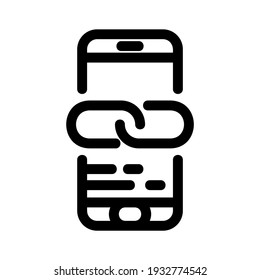 link icon or logo isolated sign symbol vector illustration - high quality black style vector icons
