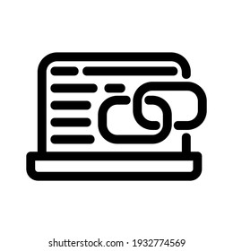 link icon or logo isolated sign symbol vector illustration - high quality black style vector icons
