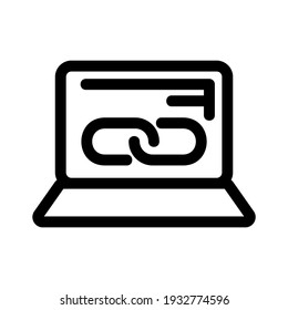 link icon or logo isolated sign symbol vector illustration - high quality black style vector icons
