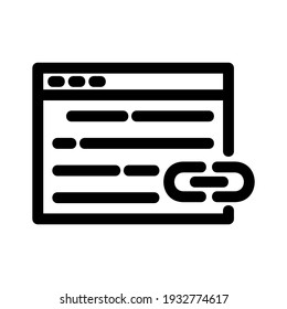 icono de vínculo o logotipo símbolo de signo aislado ilustración vectorial de alta calidad estilo negro iconos vectoriales

