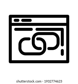 link icon or logo isolated sign symbol vector illustration - high quality black style vector icons
