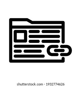 link icon or logo isolated sign symbol vector illustration - high quality black style vector icons
