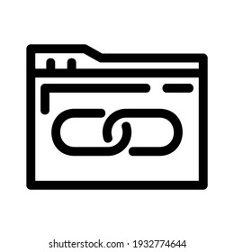 icono de vínculo o logotipo símbolo de signo aislado ilustración vectorial de alta calidad estilo negro iconos vectoriales
