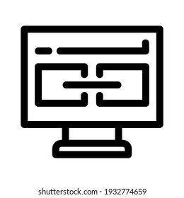 link icon or logo isolated sign symbol vector illustration - high quality black style vector icons
