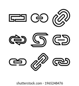 link icon or logo isolated sign symbol vector illustration - Collection of high quality black style vector icons
