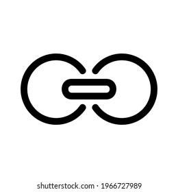 link icon or logo isolated sign symbol vector illustration - high quality black style vector icons
