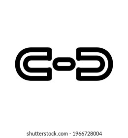 icono de vínculo o logotipo símbolo de signo aislado ilustración vectorial de alta calidad estilo negro iconos vectoriales
