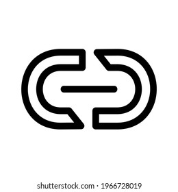 icono de vínculo o logotipo símbolo de signo aislado ilustración vectorial de alta calidad estilo negro iconos vectoriales

