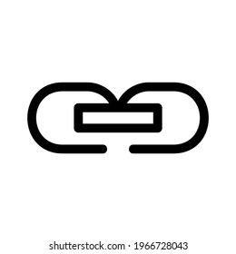 icono de vínculo o logotipo símbolo de signo aislado ilustración vectorial de alta calidad estilo negro iconos vectoriales
