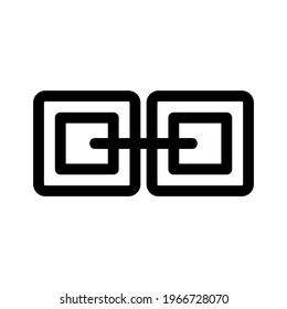 link icon or logo isolated sign symbol vector illustration - high quality black style vector icons
