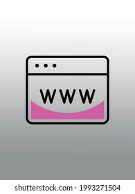 icono de vínculo o logotipo símbolo de signo aislado ilustración vectorial - Colección de iconos vectoriales de estilo de color de alta calidad Contactos icono de comunicación,fondo degradado