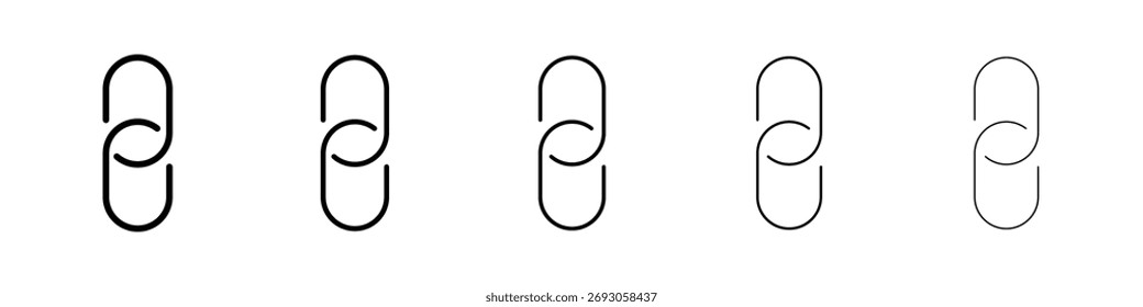 Ícone de link para conceito móvel e web design.