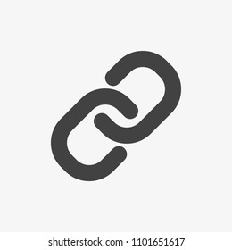 Link icon, multimedia icon. Glyph, Solid style. Vector illustration