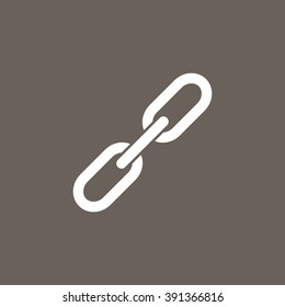 Link Icon on Dark Gray Color. Eps-10.