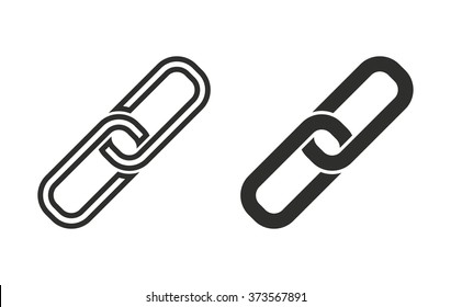 Link   icon  on white background. Vector illustration.