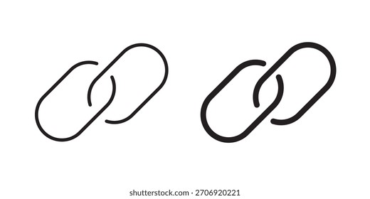 Link icon, outline style icon for web site or mobile app, vector graphics