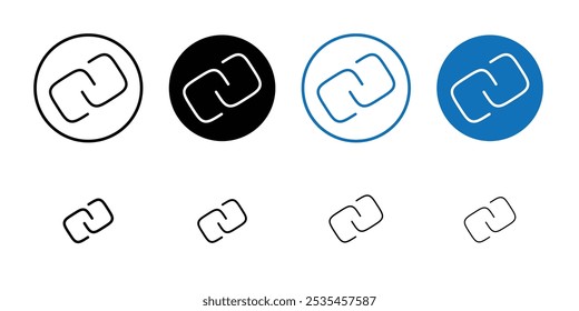Link icon Outline vector for web ui