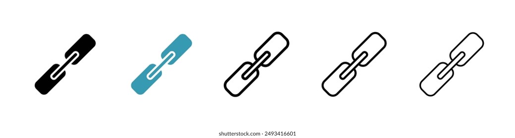 Link icon pack. line style EPS 10