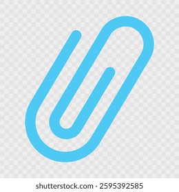 link icon, paperclip icon. attached link file, internet web page URL, attachment , document, office paper clip icon symbol. Color set. black, blue, white. vector icons. transparent backgroun