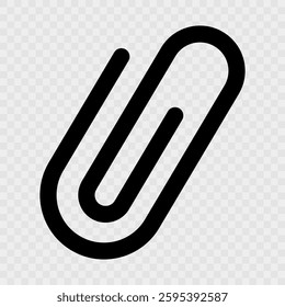 link icon, paperclip icon. attached link file, internet web page URL, attachment , document, office paper clip icon symbol. Color set. black, blue, white. vector icons. transparent backgroun