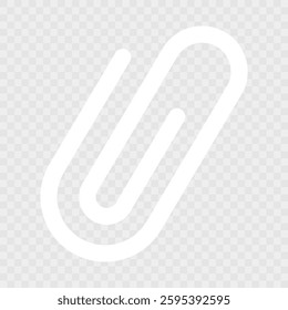 link icon, paperclip icon. attached link file, internet web page URL, attachment , document, office paper clip icon symbol. Color set. black, blue, white. vector icons. transparent backgroun