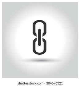 Link icon. pictogram concept web buttons. vector illustration. Flat design style