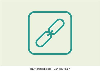Link icon. icon related to UI elements. suitable for web site, app, user interfaces,element, printable etc. line icon style. simple vector design editable