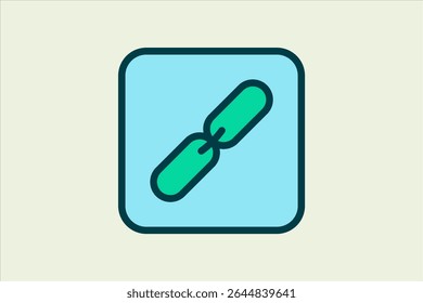 Link icon. icon related to UI elements. suitable for web site, app, user interfaces,element, printable etc. flat line icon style. simple vector design editable