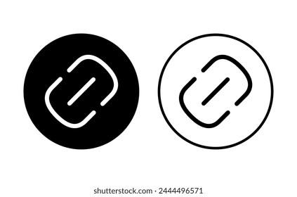 Link icon set. Hyperlink chain symbol.