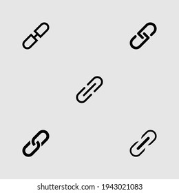 link icon set isolated vector illustration