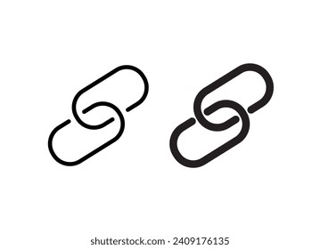 Link Icon Set. Vector Illustration