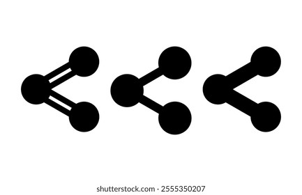 Link icon set. Vector illustration.