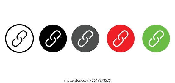 Link icon set  for web and mobile apps vector eps10.